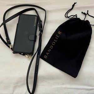 Bandolier- iPhone XR crossbody phone case- BLACK